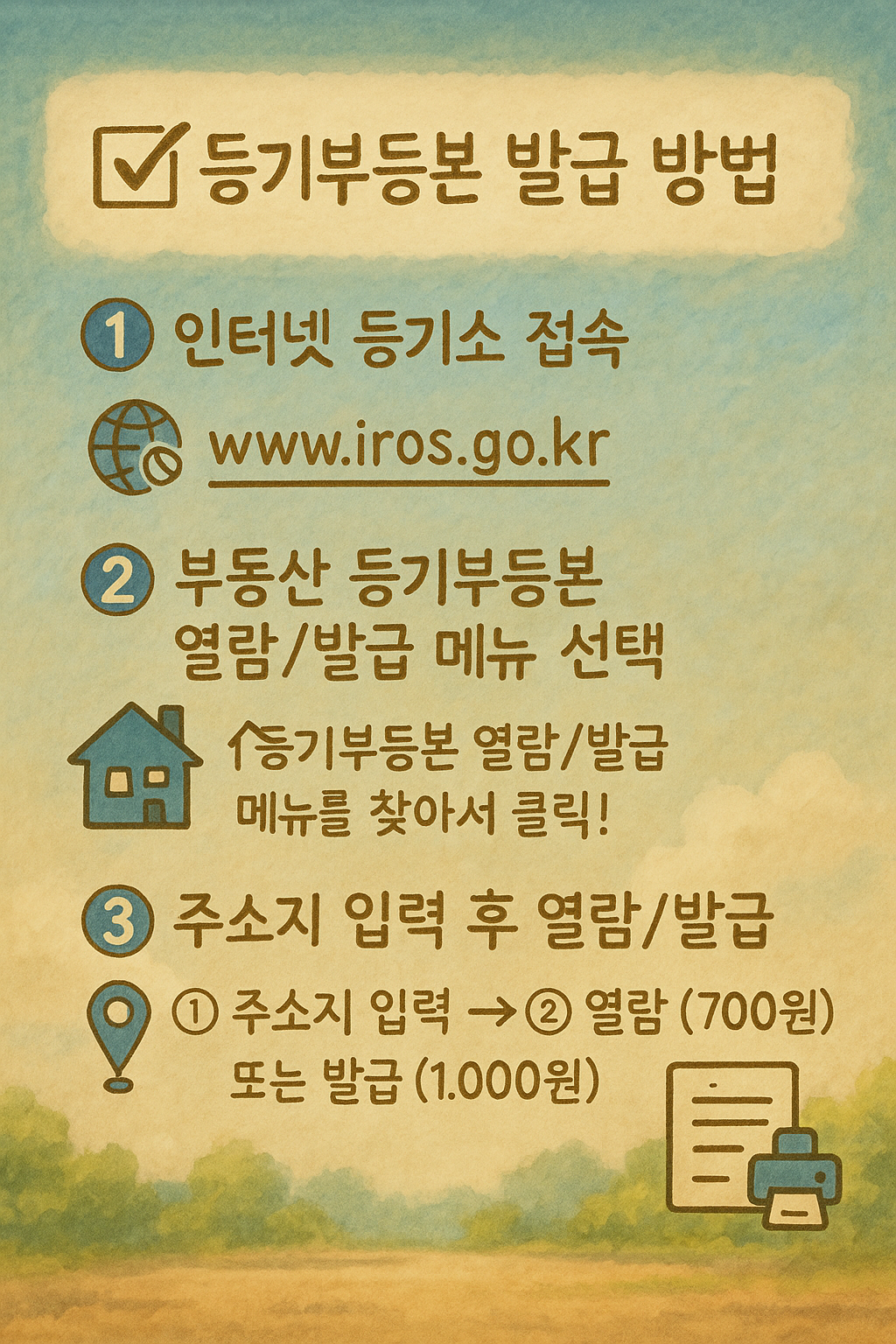 등기부등본 예시 이미지