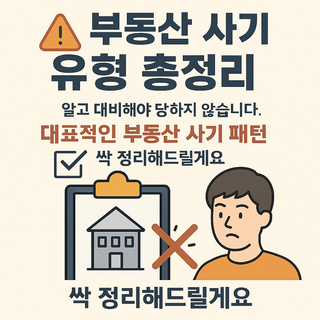 부동산 사기 유형 총정리