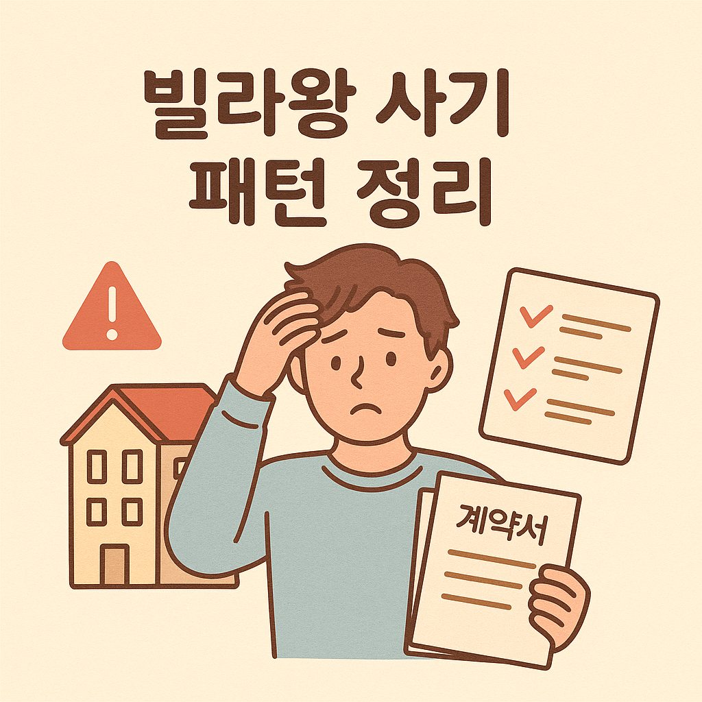 빌라왕 사기 패턴 정리