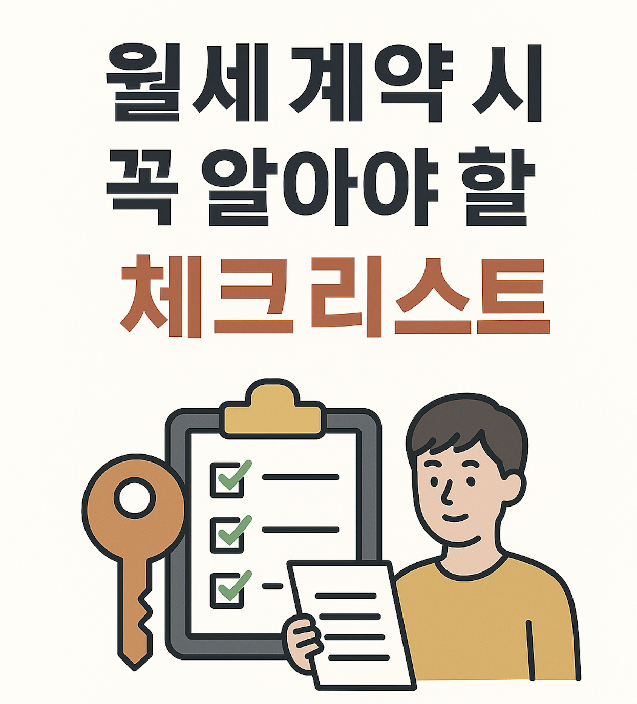 월세 계약 시 꼭 알아야 할 체크리스트